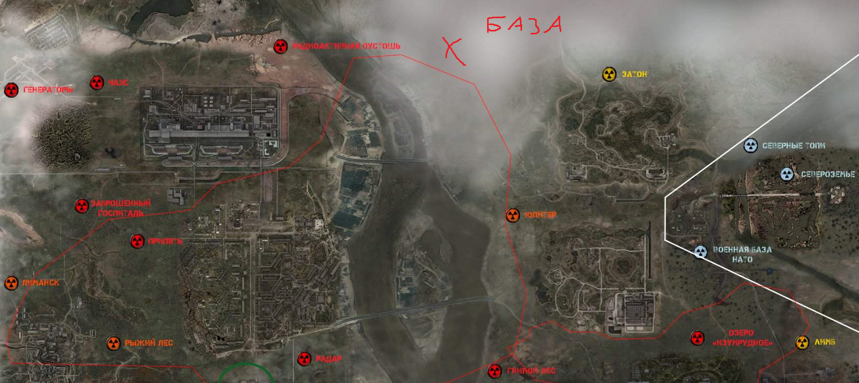 Карта сталкера рп. Карта зоны сталкер тень Чернобыля. Карта зоны отчуждения сталкер. Сталкер 2 карта зоны. Карта ЧЗО сталкер.